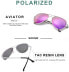 Фото #10 товара Женские солнцезащитные очки-авиаторы SODQW, зеркальные, поляризованные, модные, очки-авиаторы для вождения, рыбалки, серебряная оправа фиолетовая линза