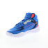 Фото #7 товара Puma Playmaker Pro Mid 37790208 Mens Blue Canvas Athletic Basketball Shoes