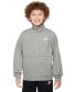 Big Kids Sportswear Club Full-Zip Knit Jacket