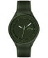 ფოტო #1 პროდუქტის Men's Ollie Green Silicone Strap Watch 44mm