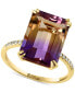 ფოტო #1 პროდუქტის EFFY® Ametrine (9-5/8 ct. t.w.) & Diamond (1/20 ct. t.w.) Ring in 14k Gold