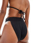 Vero Moda mix and match high waisted brazilian bikini bottoms in black