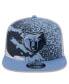 Фото #4 товара Men's Light Blue Memphis Grizzlies Court Sport Speckle 9Fifty Snapback Hat