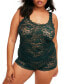 ფოტო #1 პროდუქტის Plus Size Roanne Tank & Short Set Lingerie