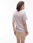 Фото #4 товара Topshop premium modal tee in oat marl