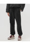 Фото #7 товара Sportswear Plush Jogger Siyah Kadın Polar Eşofman Altı