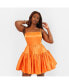 Фото #1 товара Plus Size Bellini Tiered Mini Skater Dress