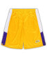 Фото #1 товара Men's Gold Los Angeles Lakers Big and Tall Champion Rush Practice Shorts