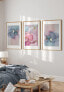 Aquarell Rosa Marmor Poster Set