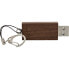 InLine USB 3.0 Flash drive - woodline walnut - with Keychain - 64GB