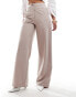 Фото #6 товара ASOS DESIGN Tall tailored wide leg dad trouser in mink