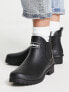 Фото #2 товара Barbour Wilton Chelsea wellington boot in black