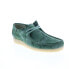 Фото #4 товара Clarks Wallabee 26164634 Mens Green Suede Oxfords & Lace Ups Casual Shoes