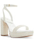 Фото #1 товара Women's Lulu Pearl Two-Piece Platform Dress Sandals