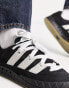 Фото #3 товара adidas Originals Adimatic gum sole trainers in black and white