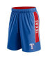 Men's Royal Texas Rangers Win the Match Defender Shorts Красно-синий, XL - фото #2