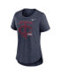 ფოტო #3 პროდუქტის Women's Heather Navy Minnesota Twins Touch Tri-Blend T-shirt