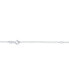 ფოტო #6 პროდუქტის Diamond Accent Bezel Pendant Necklace in Sterling Silver, 16" + 2" extender