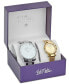 ფოტო #1 პროდუქტის Men's and Women's Quartz Silver-Tone and Gold-Tone Alloy 2 Piece Watch Set, 45mm and 33mm