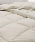 Lightweight White Goose Down Feather Fiber Comforter, King