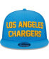 ფოტო #2 პროდუქტის Men's Powder Blue Los Angeles Chargers Stacked Trucker 9FIFTY Snapback Hat