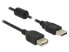 Delock 3m - 2xUSB 2.0-A - 3 m - USB A - USB A - USB 2.0 - Male/Female - Black