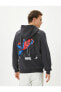 Фото #4 товара Spiderman Oversize Hoodie Kanguru Cepli Lisanslı Baskılı