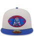 Фото #2 товара Men's Stone/Royal New England Patriots 2024 Sideline Historic 59FIFTY Fitted Hat