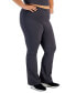 Фото #2 товара Plus Size High Rise Flared Leggings, Created for Macy's