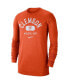 Фото #3 товара Men's Orange Clemson Tigers Textured Long Sleeve T-shirt