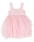 ფოტო #4 პროდუქტის Baby Girl Crochet and Mesh Dress