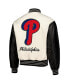 ფოტო #3 პროდუქტის Men's White Philadelphia Phillies Full-Snap Varsity Jacket