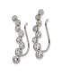 ფოტო #2 პროდუქტის Stainless Steel Polished with CZ Ear Climbers