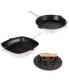 Фото #1 товара Neo Cast Iron Fry Pan, Grill Pan and Slotted Steak Press, Set of 3