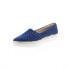 Фото #4 товара Trotters Accent T1803-457 Womens Blue Wide Canvas Loafer Flats Shoes 8.5