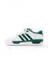 adidas Originals Rivalry low trainers in white and green