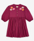 ფოტო #1 პროდუქტის Girls Funky Flowers Embroidered Dress, Created for Macy's