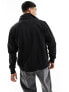 Tommy Hilfiger zip through stand collar sweatshirt in black