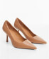 ფოტო #2 პროდუქტის Women's Heel Genuine Leather Shoes