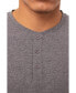 Фото #4 товара Men's Soft Stretch Henley Neck Long Sleeve T-shirt