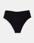 Фото #2 товара ASOS DESIGN 3 pack cotton high waist brazilian brief in black