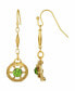 ფოტო #1 პროდუქტის Women's Green Drop Earrings