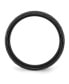 ფოტო #3 პროდუქტის Ceramic Black Faceted Polished Wedding Band Ring