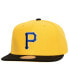 Фото #1 товара Men's Gold, Black Pittsburgh Pirates Hometown Snapback Hat