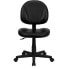 Фото #3 товара Mid-Back Black Leather Ergonomic Swivel Task Chair
