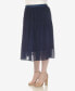 Фото #3 товара Plus Size Pleated Chiffon Midi Skirt