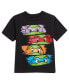 ფოტო #3 პროდუქტის Toddler Boys Teenage Mutant Ninja Turtles Donatello Leonardo Michelangelo Raphael T-Shirt and Shorts Outfit Set to