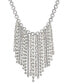 ფოტო #1 პროდუქტის Silver-Tone Crystal & Imitation Pearl Statement Necklace, 17" + 3" extender, Created for Macy's