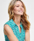 ფოტო #4 პროდუქტის Women's Printed Tie-Waist Dress, Created for Macy's