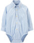 Фото #1 товара Baby Oxford Button-Front Bodysuit 18M